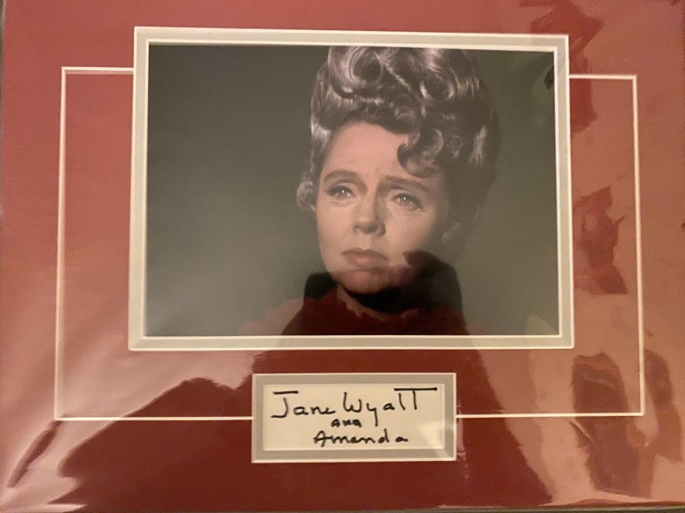 Lot 577: Star Trek actress Jane Wyatt as Amanda (Spock's...