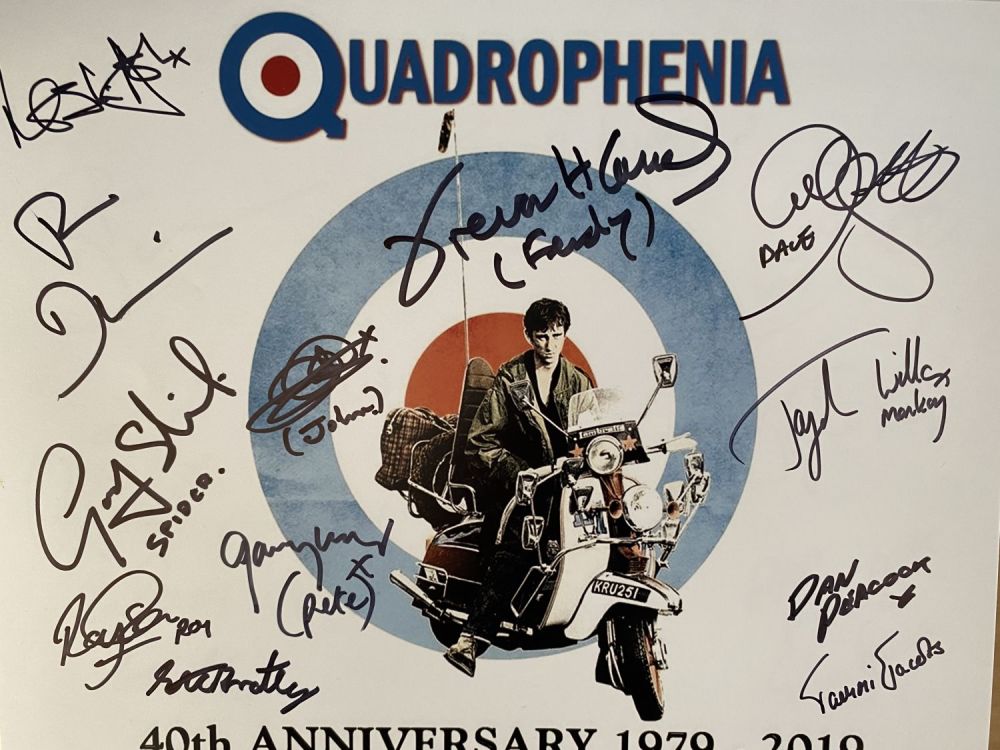 Lot 593: Quadrophenia movie cast 14x11 photo signed by ELEVEN...