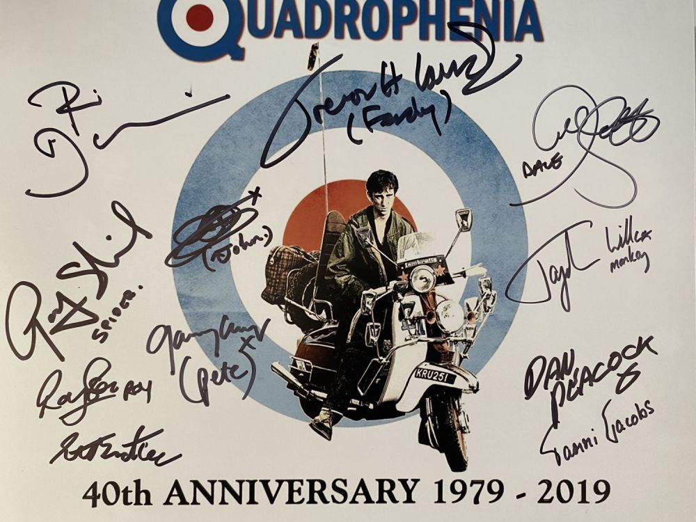 Lot 594: Quadrophenia movie cast 14x11 photo signed by TWELVE...