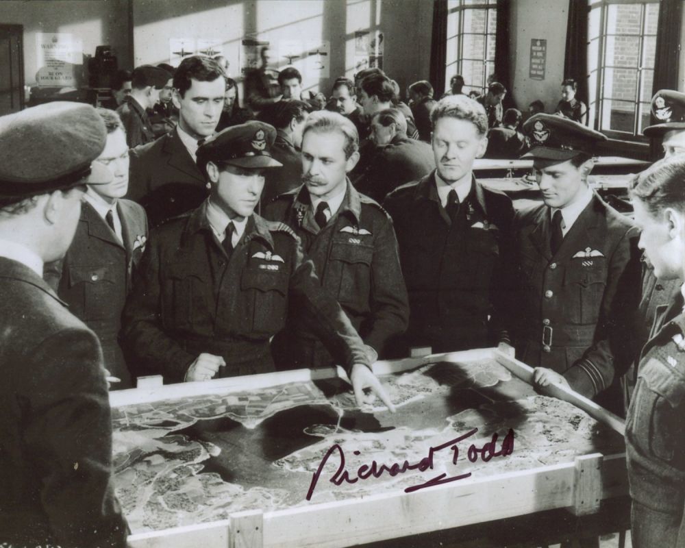 Lot 630: WW2 Dambusters movie 8x10 photo signed by actor...