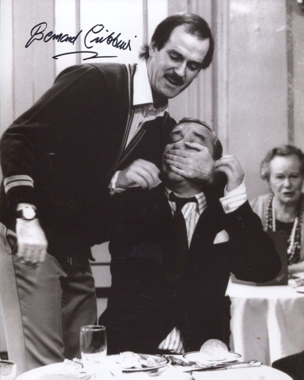 Lot 640: Fawlty Towers classic comedy TV series photo signed...