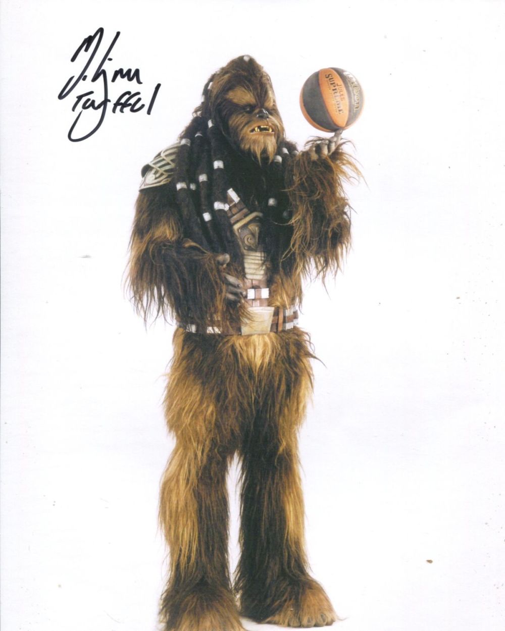 Lot 644: Star Wars Wookie 8x10 photo signed by aussie...