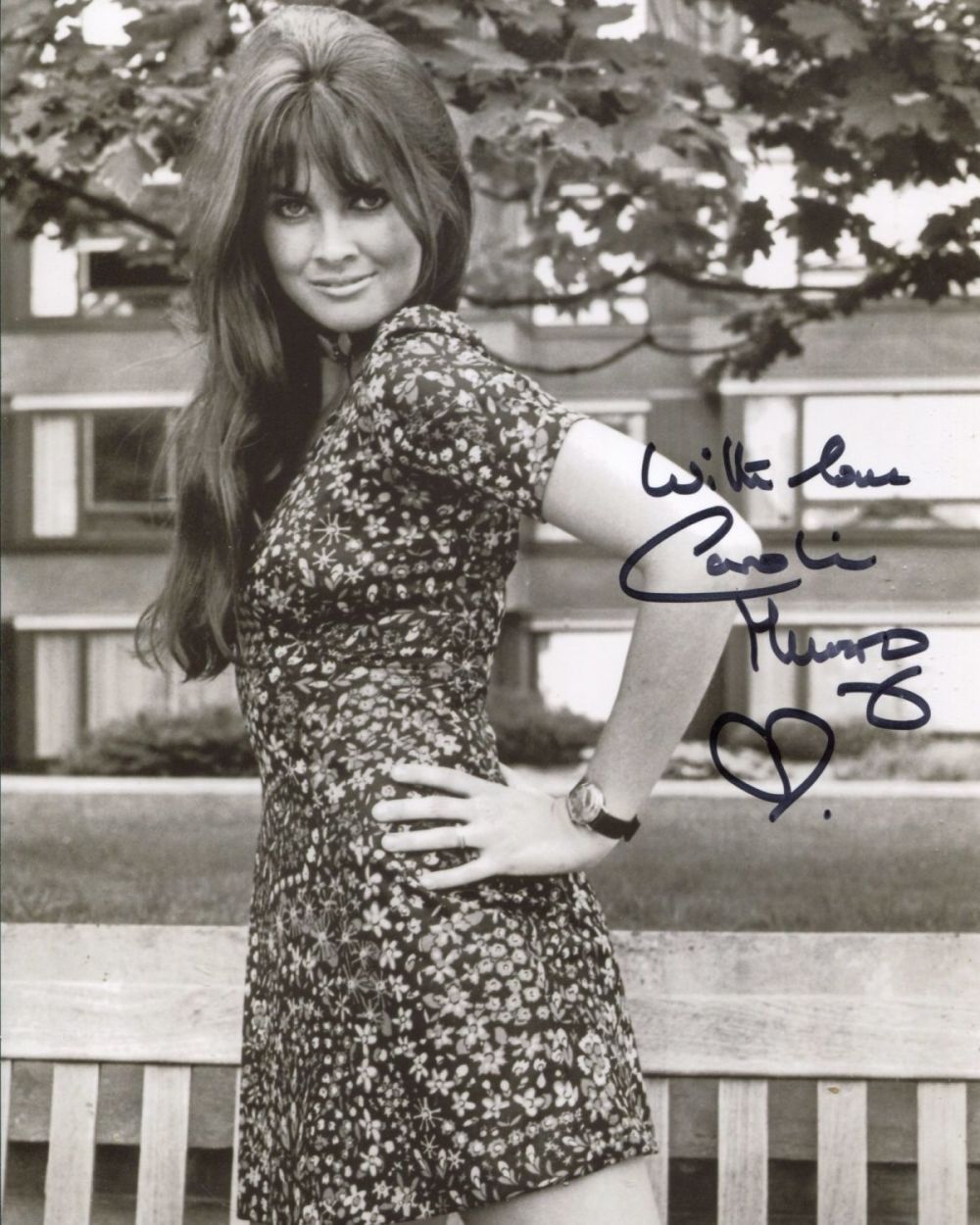 Lot 650: 007 Bond actress Caroline Munro signed sexy pose...