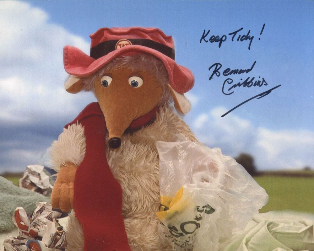 Lot 660: The Wombles. 8x10 photo signed by actor Bernard...