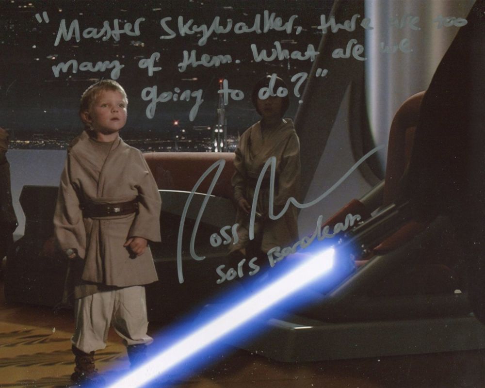 Lot 723: Star Wars 8x10 movie photo signed by actor...