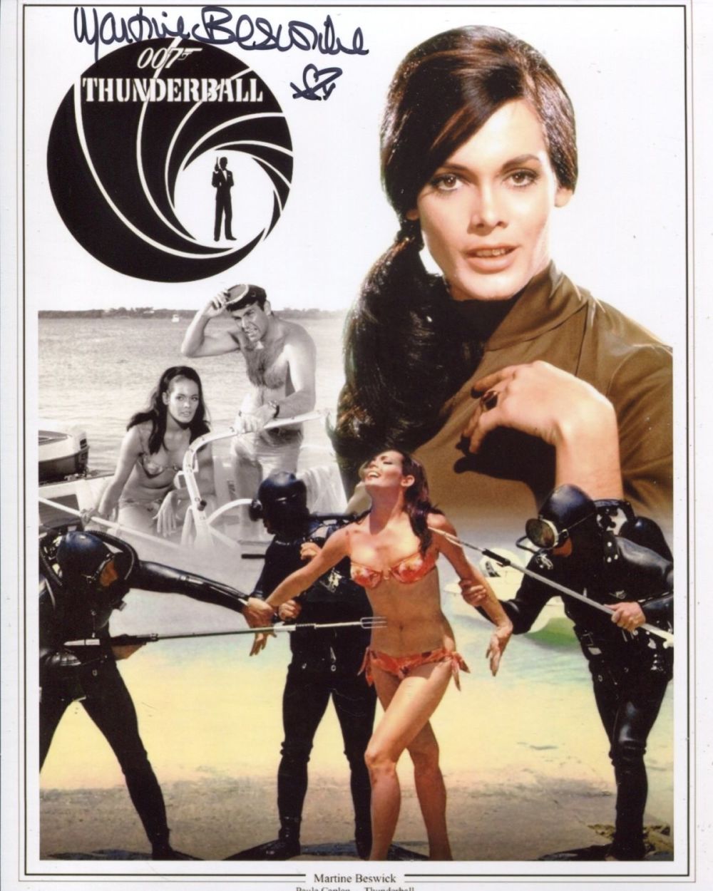Lot 734: 007 James Bond movie Thunderball 8x10 photo signed...