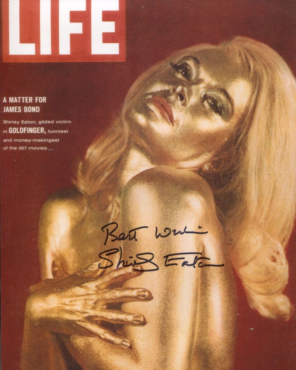 Lot 743: 007 James Bond movie Goldfinger 8x10 photo signed...
