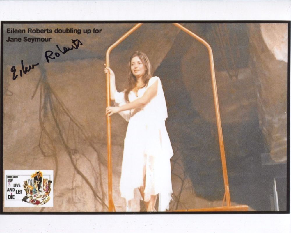 Lot 749: 007 James Bond actress Eileen Roberts signed 8x10...