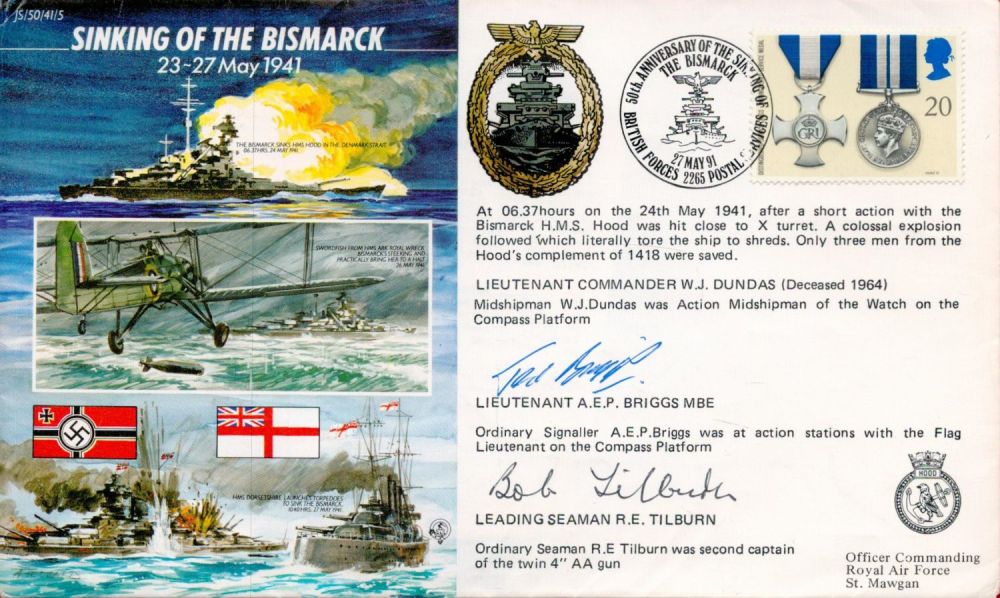 Lot 54: World War II Sinking of the Bismarck 23-27...