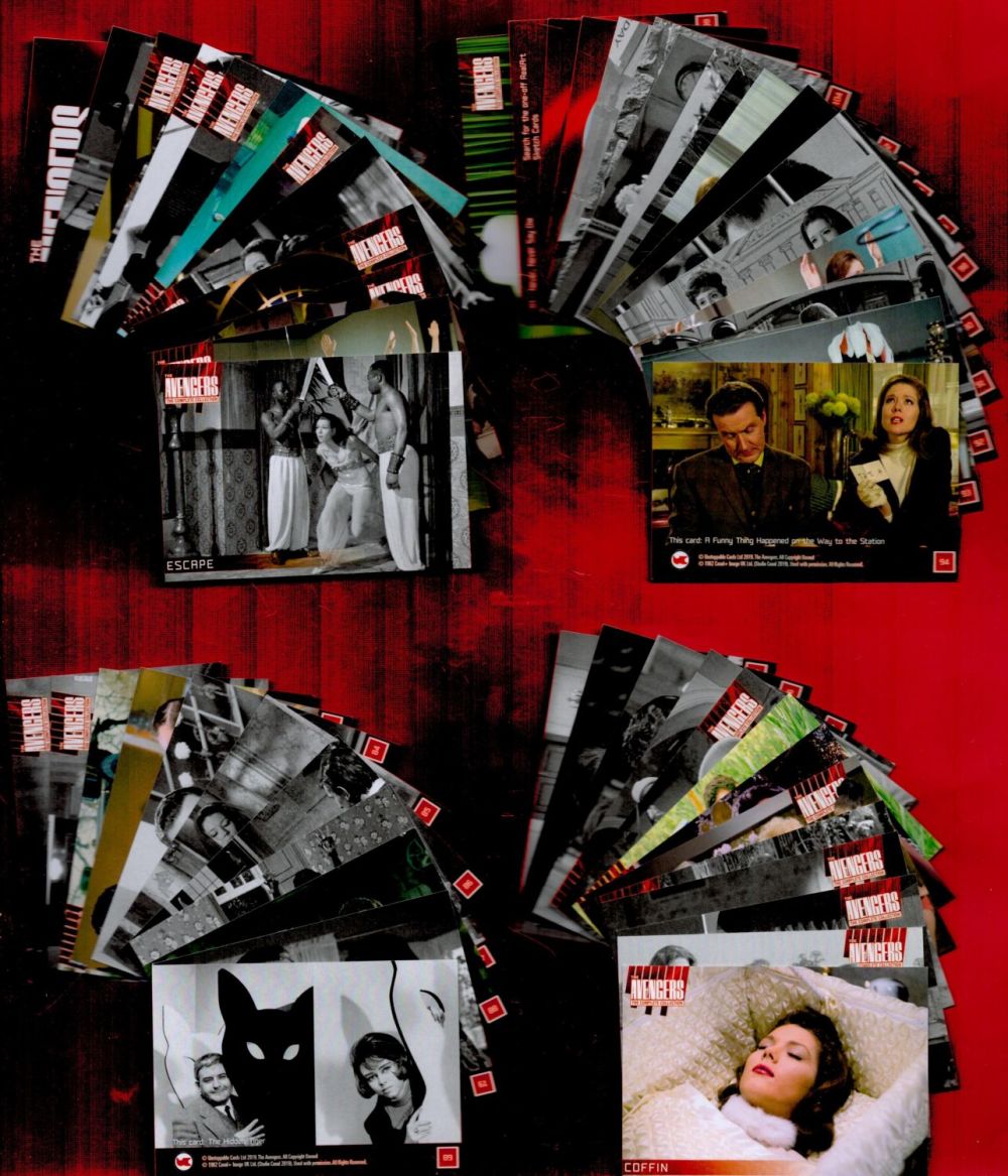 Lot 59: Th Avengers Trading Card Collection includes 4 signed...