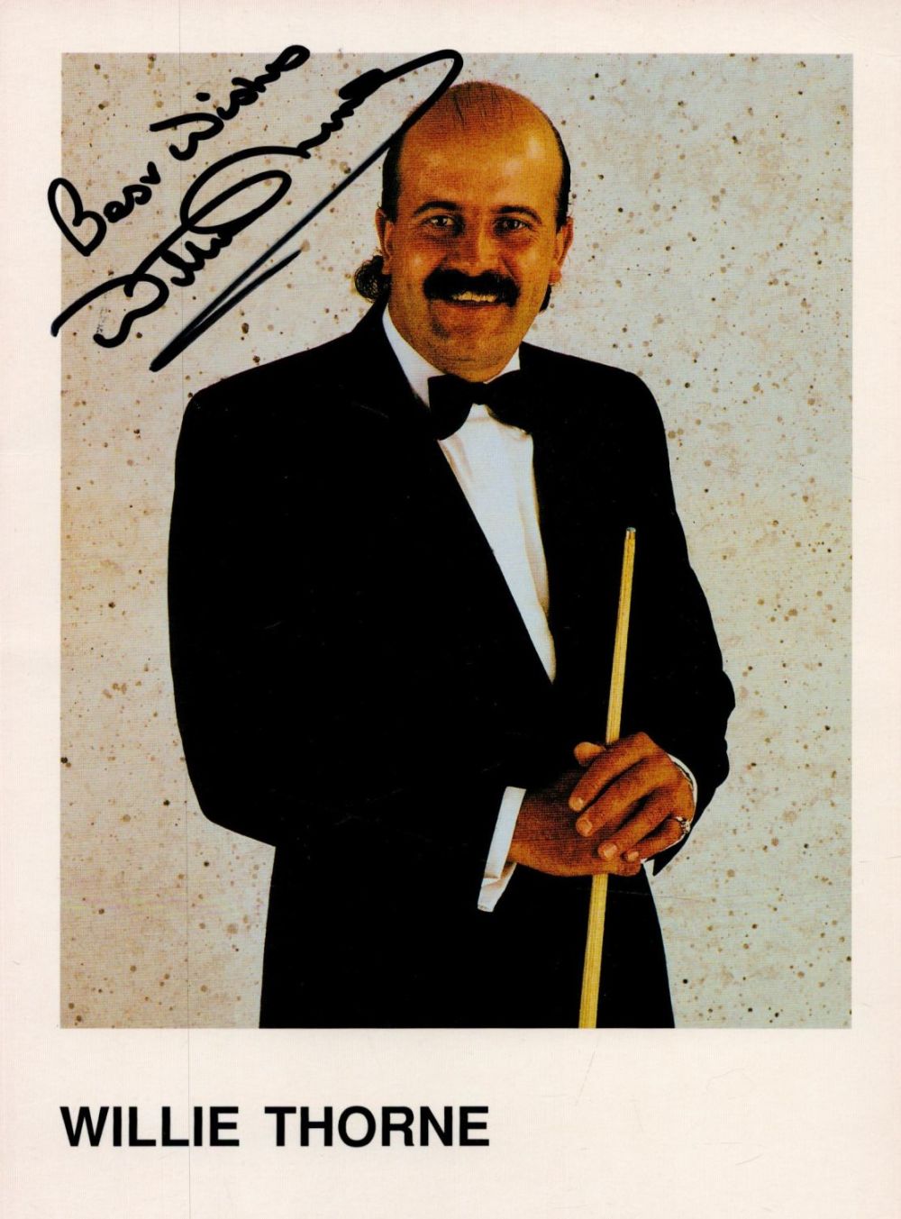 Lot 66: Snooker Willie Thorne signed 8x6 colour promo photo....