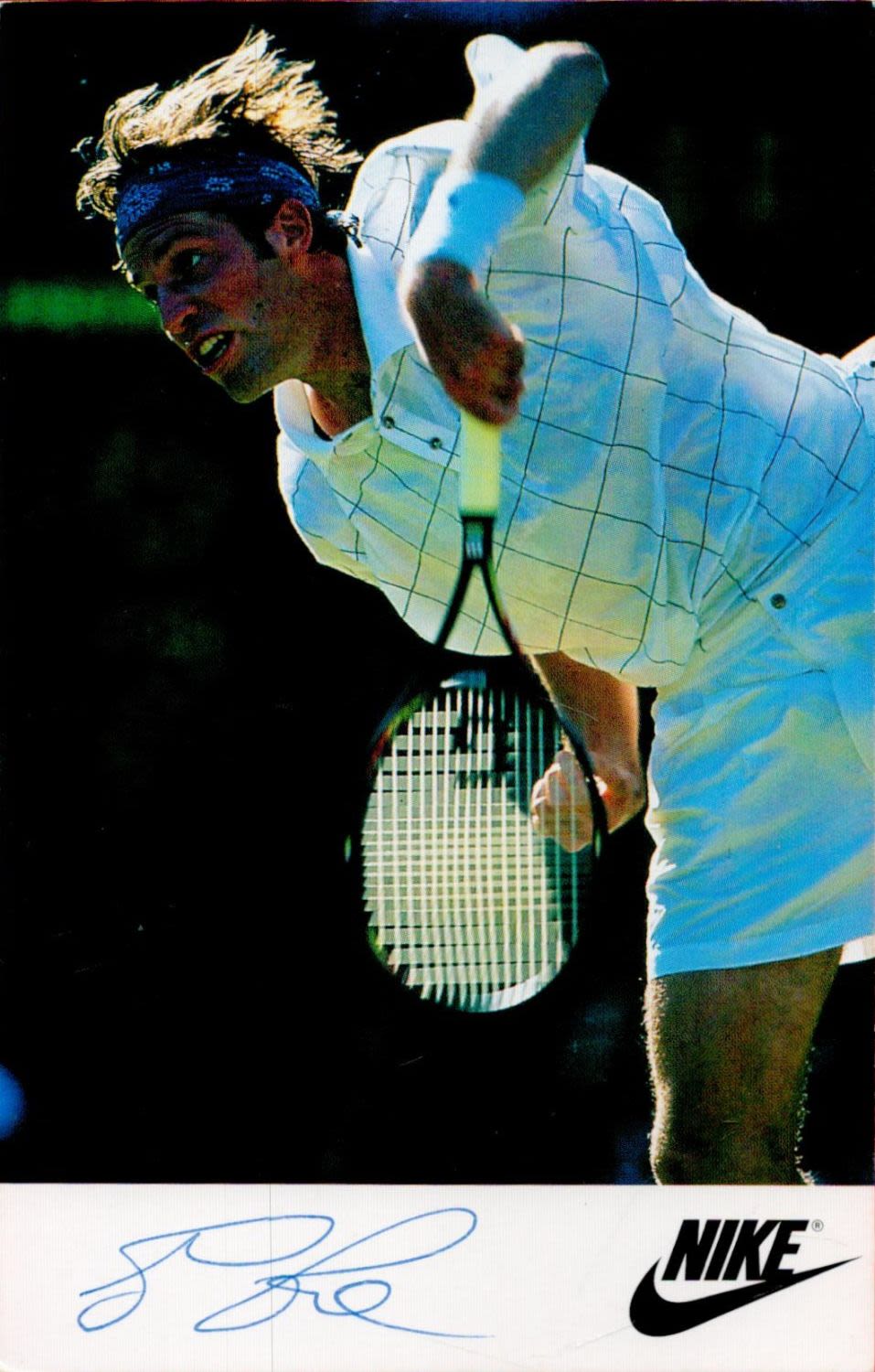Lot 76: Tennis Greg Rusedski signed Nike 6x4 colour promo...