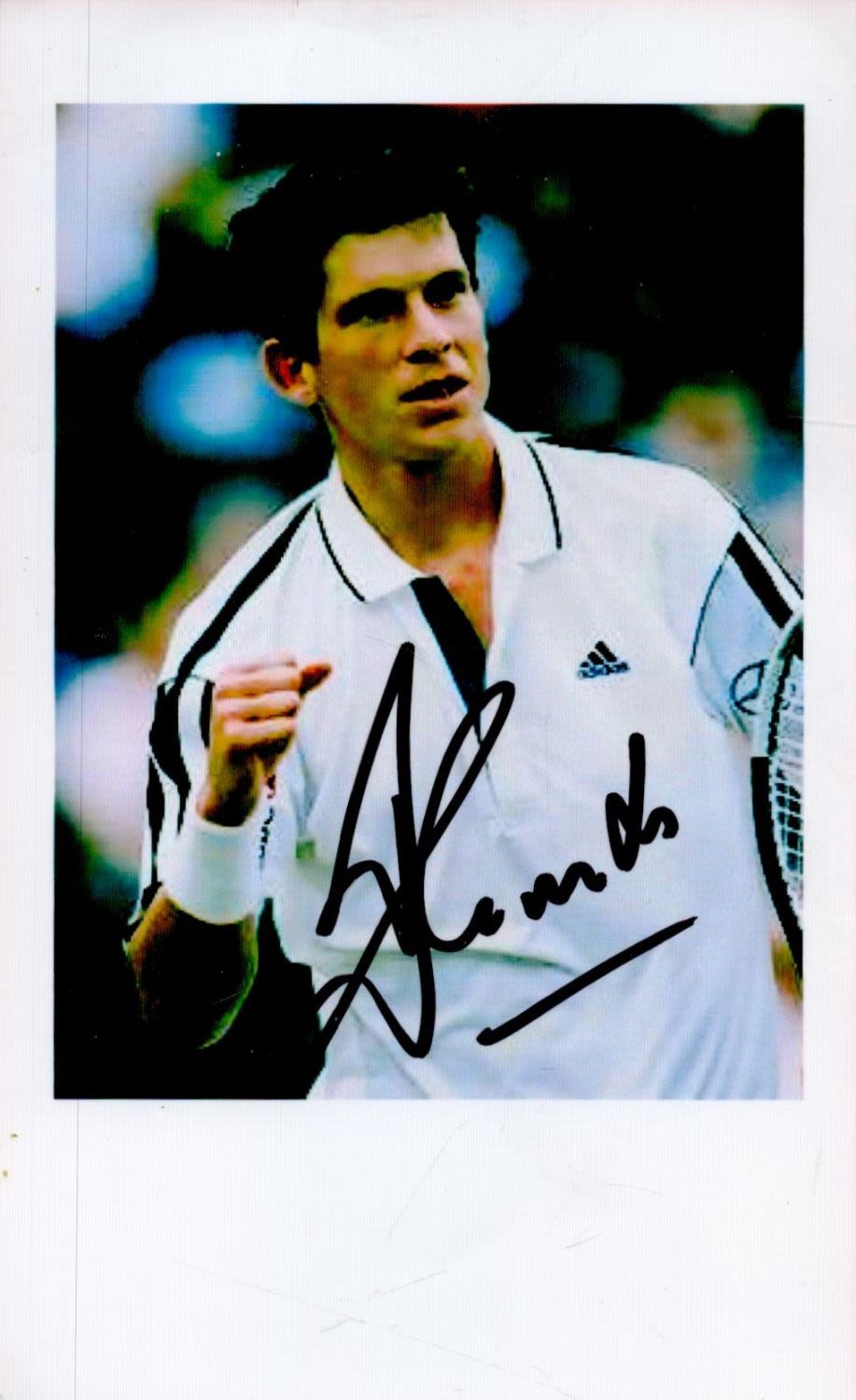 Lot 77: Tennis Tim Henman signed 6x4 colour photo. Good...
