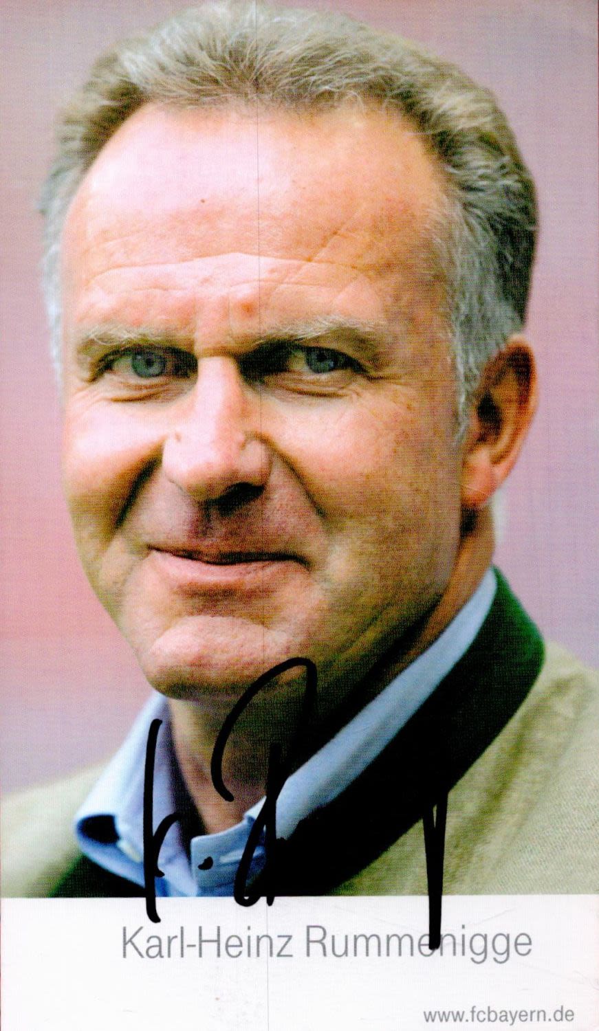 Lot 89: Football Karl Heinz Rummenigge signed 6X4 Bayern Munich...