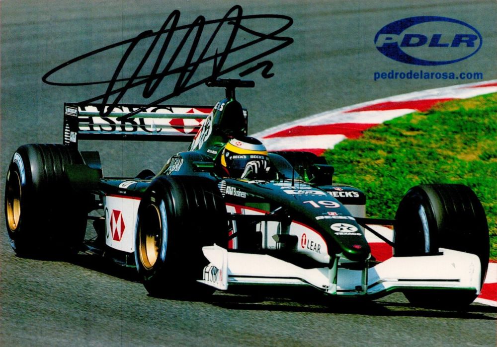 Lot 96: Motor Racing Pedro de la Rosa signed 7x5...