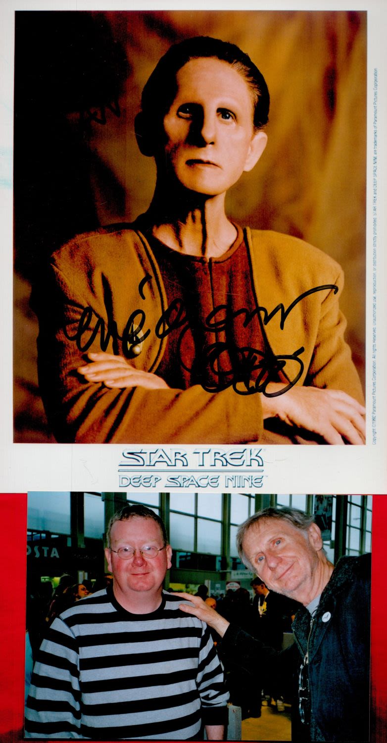 Lot 172: Rene Auberjonois, Star Trek Actor, 10x8 inch Signed...