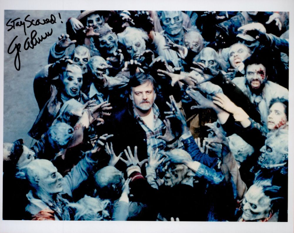 Lot 173: George A Romero, Horror Film Director, 10x8 inch...