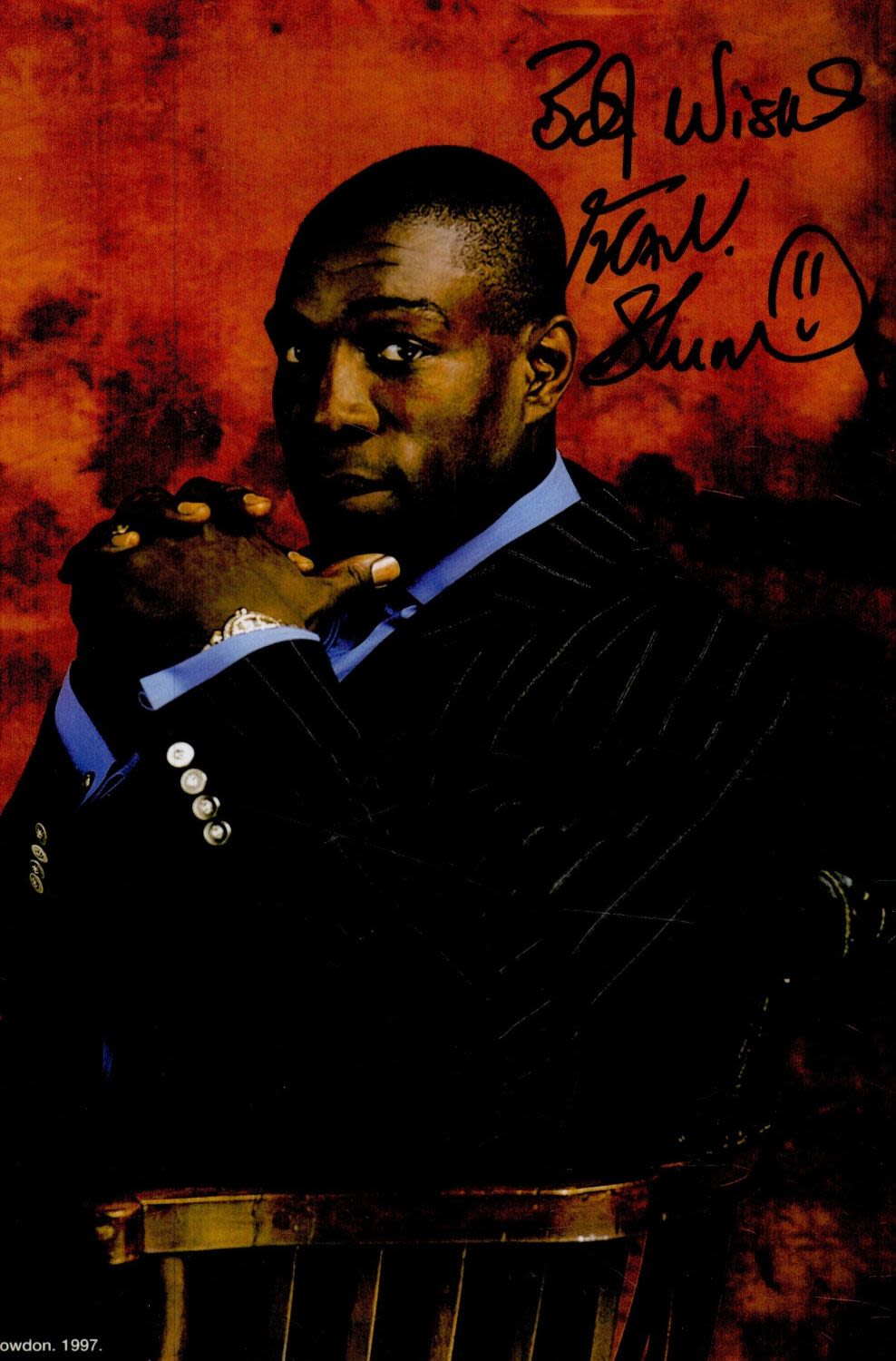 Lot 178: Frank Bruno, British World Champion Boxer, 10x8 inch...