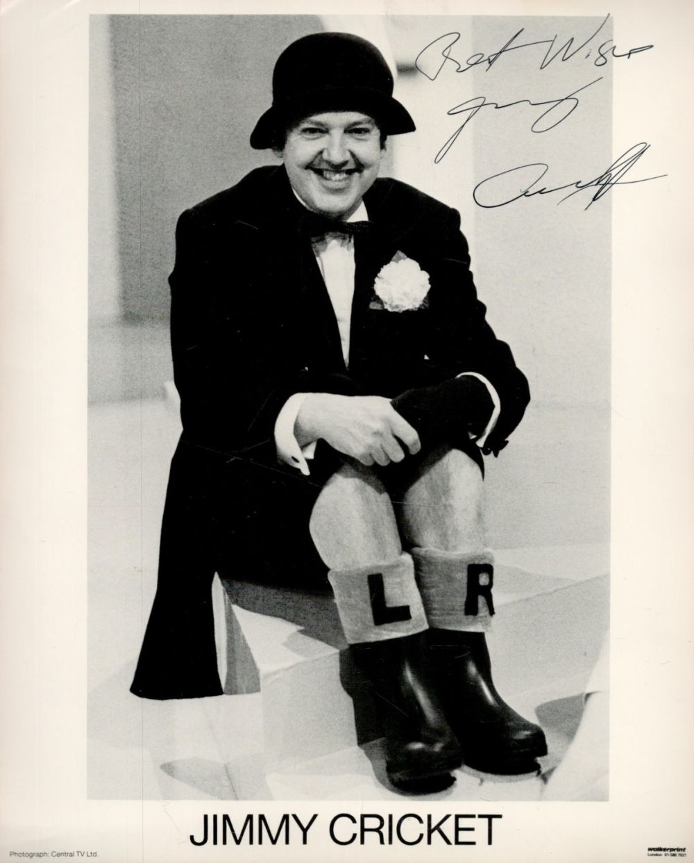 Lot 179: Jimmy Cricket, Irish Comedian, 10x8 inch Signed Photo....