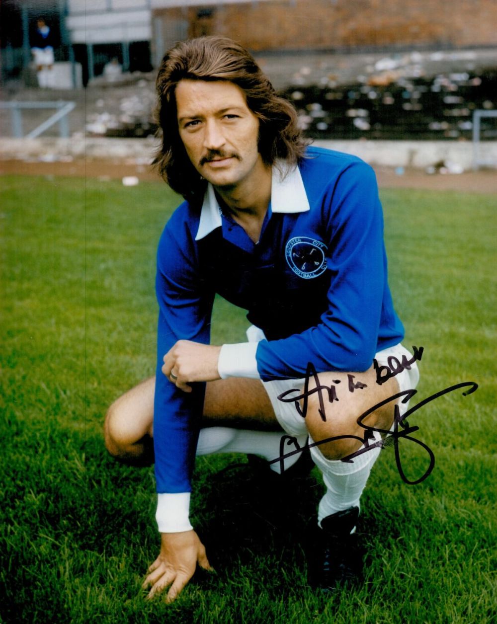 Lot 191: Frank Worthington, Leicester City FC, 10x8 inch Signed...