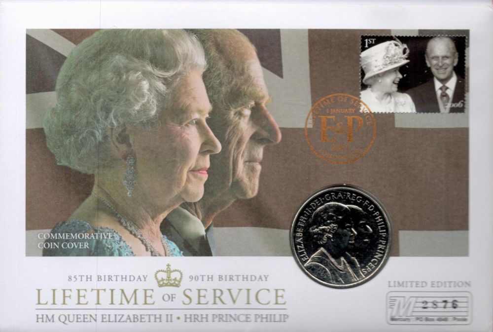 Lot 210: Limited Edition Commemorative Coin Cover Celebrating 85th Birthday...