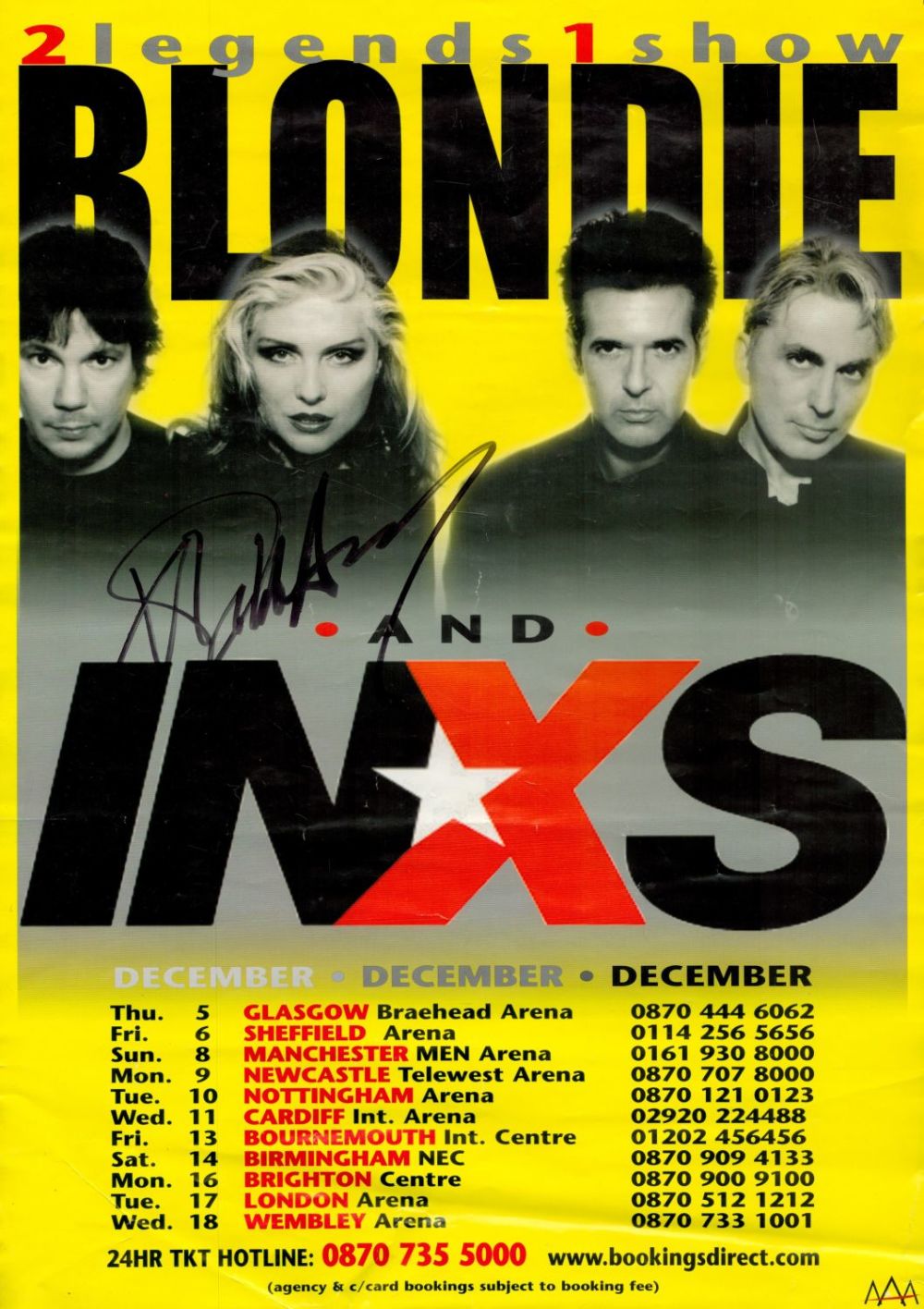 Lot 242: Blondie Band Member Debbie Harry Signed 15 x...