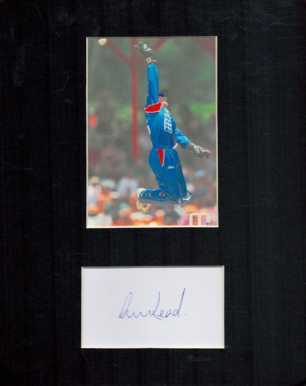 Lot 260: Former England Cricketer Chris Read Signed Signature Piece...