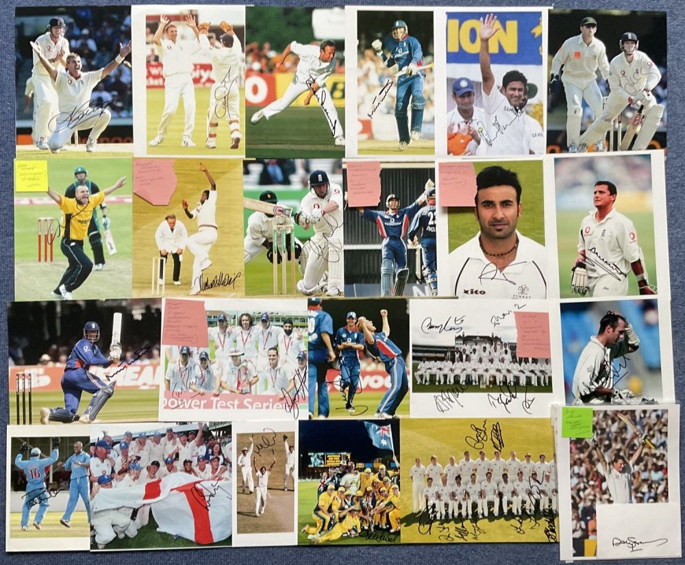 Lot 269: Cricket Collection of 23 Signed Photos, Mostly England...