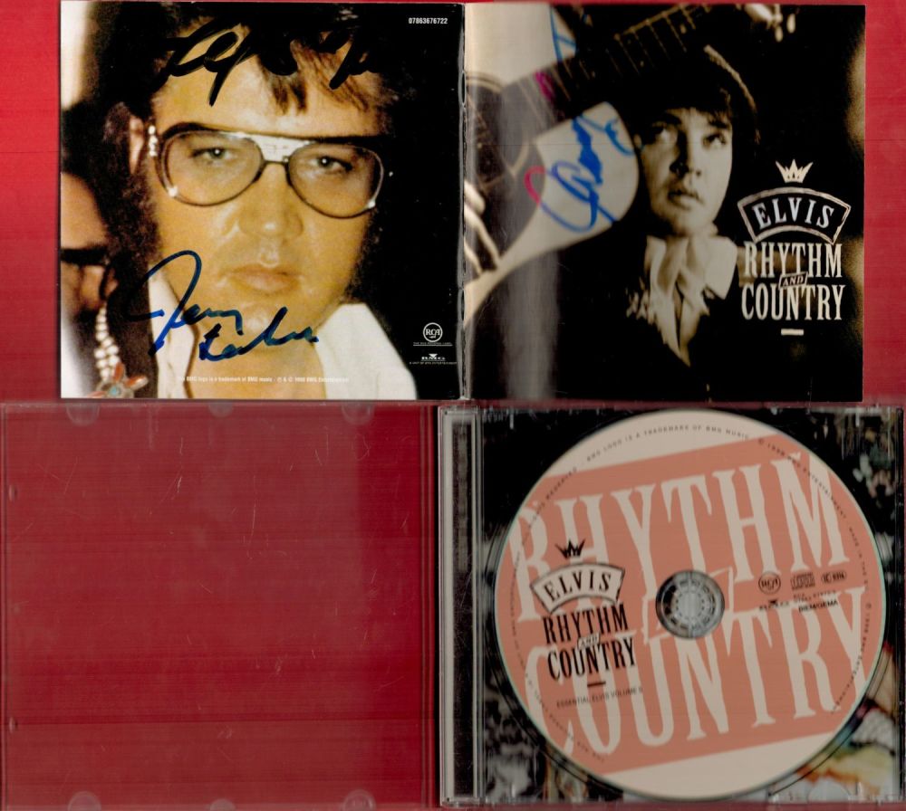Lot 275: The Jordanaires Signed Elvis Rhythm And Country CD...