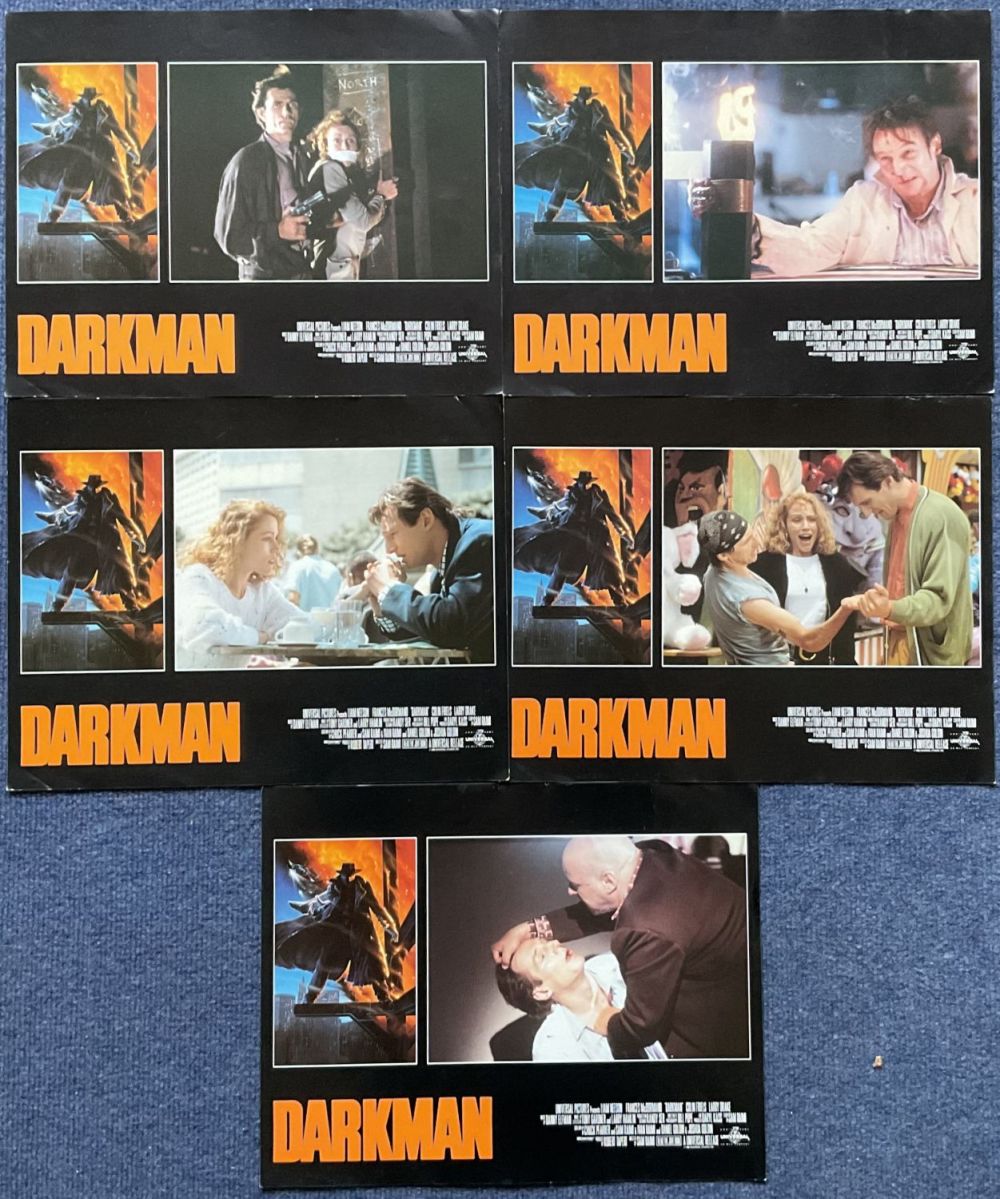 Lot 282: Collection of Five Darkman Colour Promo Sheets Starring...