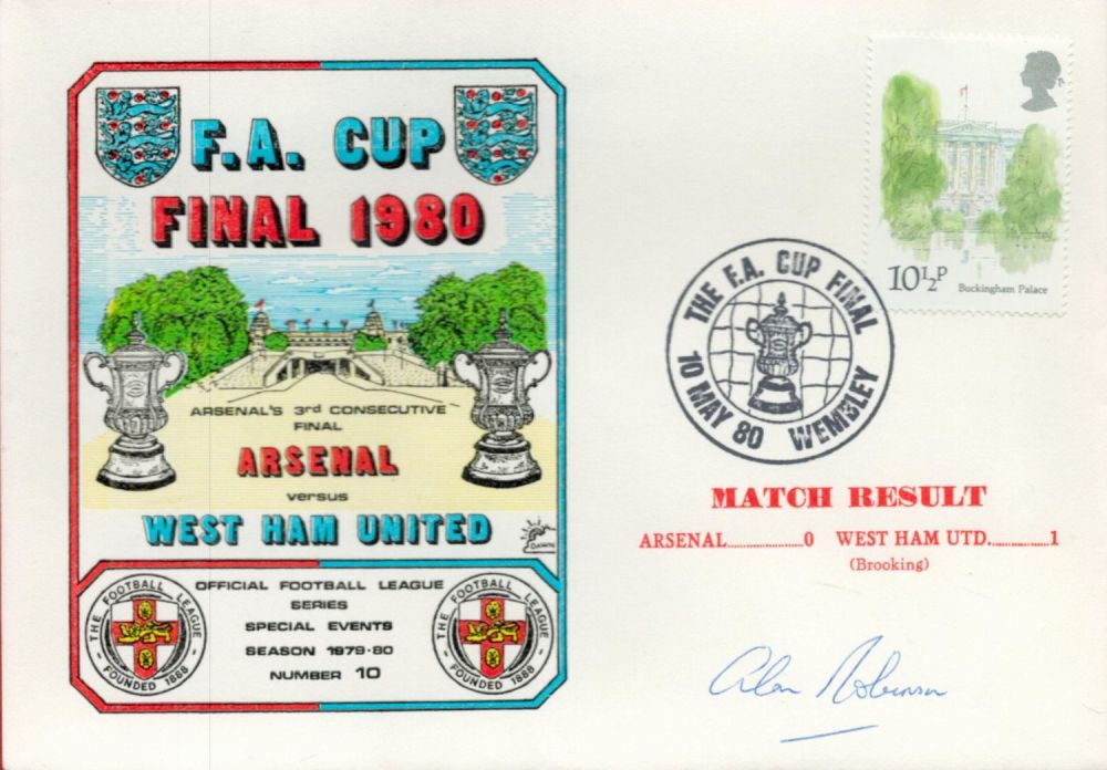 Lot 354: Linesman Alan Robinson Signed Arsenal V West Ham...