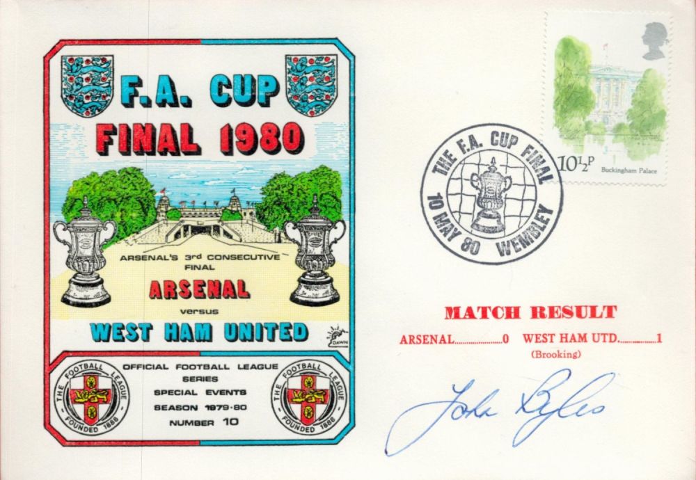 Lot 355: Linesman John Byles Signed Arsenal V West Ham...