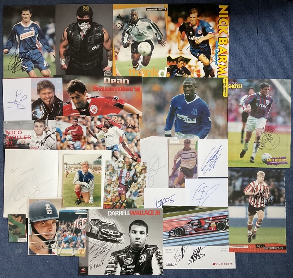 Lot 368: Sport Collection of 25 Signatures on Various Items....