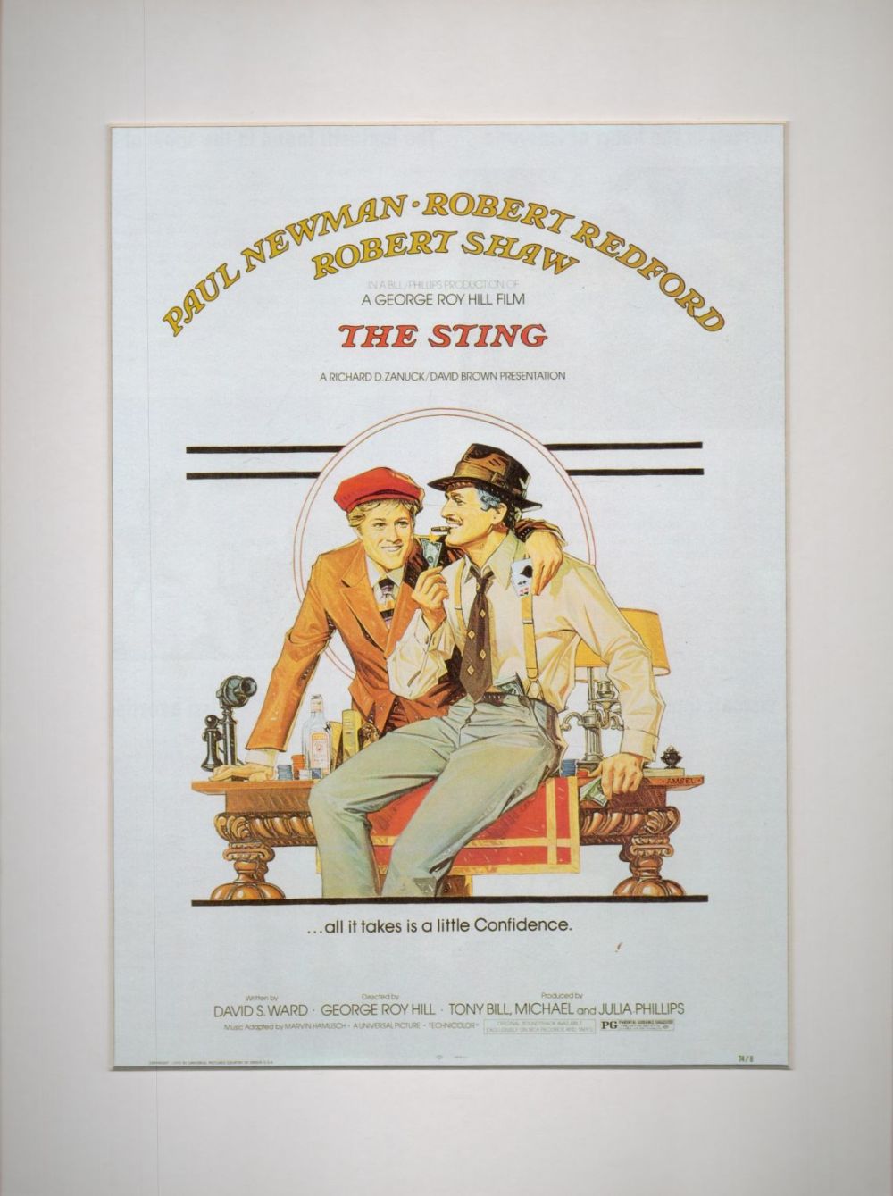 Lot 387: The Sting Starring Paul Newman colour Magazine Cutting,...