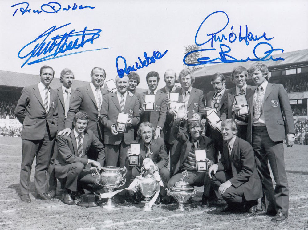 Lot 438: Autographed Derby County 8 X 6 Photo -...