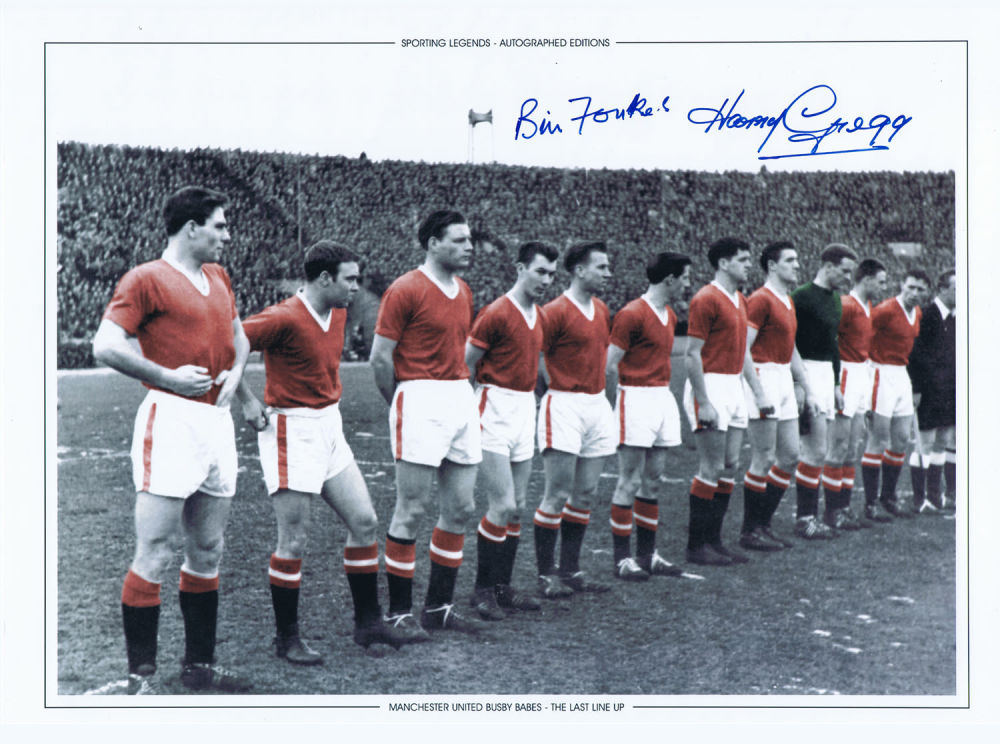 Lot 465: Autographed Man United 16 X 12 Photo-Edition, Colz,...