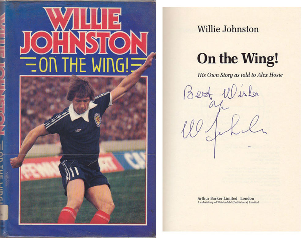 Lot 481: Autographed Willie Johnston Book, H/B - On The...