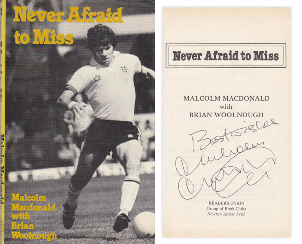 Lot 484: Autographed Malcolm Macdonald Book, H/B - Never Afraid...