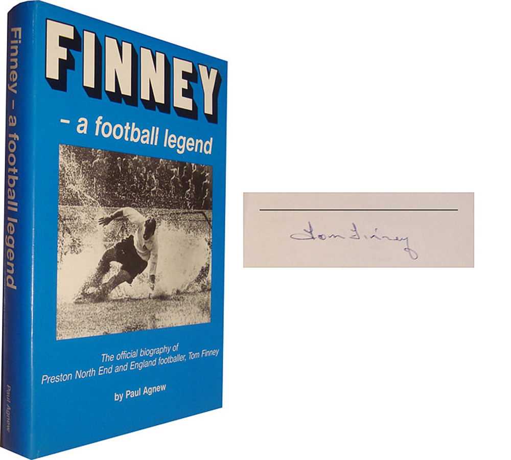 Lot 493: Autographed Tom Finney Book, H/B - Finney A...