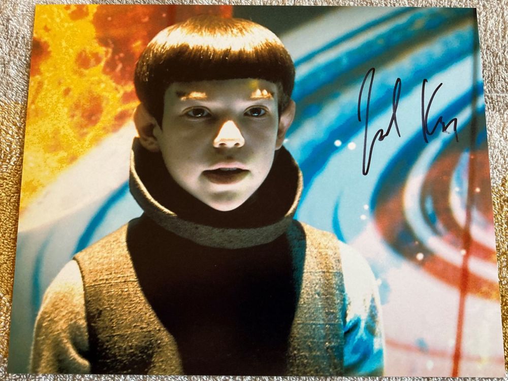 Lot 521: Star Trek Jacob Kogan as young Spock signed...