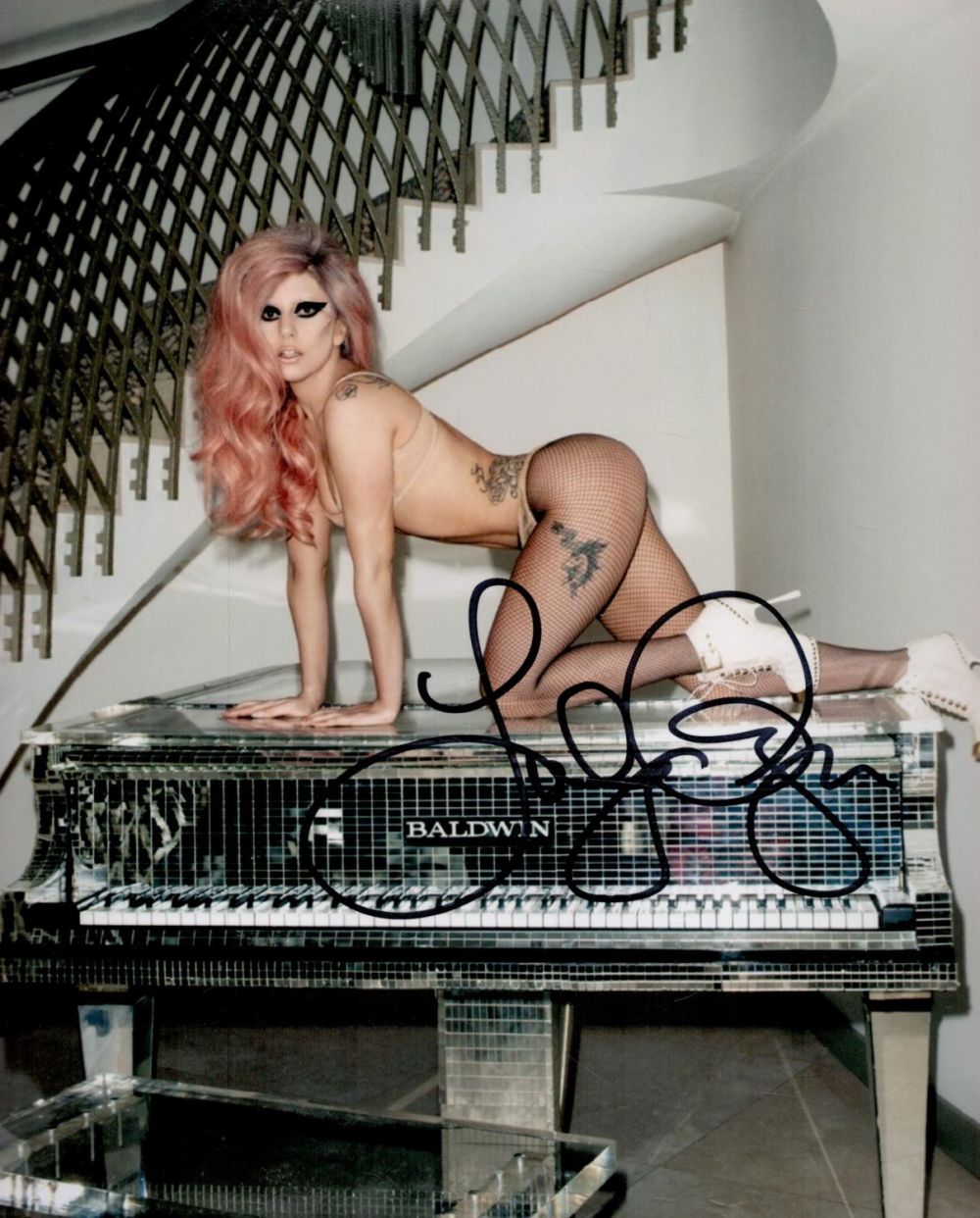 Lot 57: Lady Gaga signed 10x8 colour photo. All autographs...