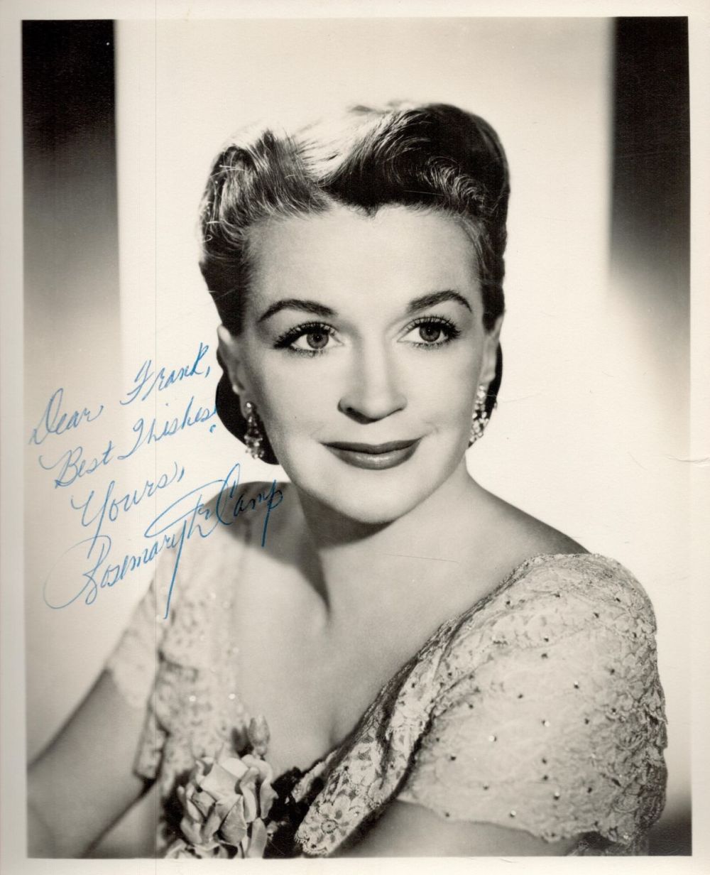 Lot 63: Rosemary DeCamp signed 10x8 black and white vintage...