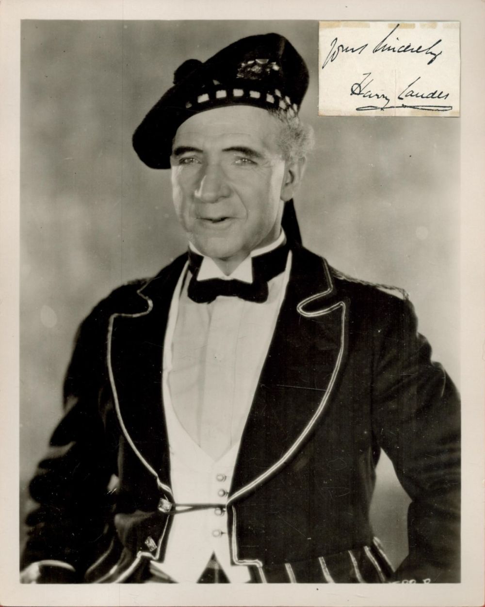 Lot 191: Harry Lauder (1870-1950) Singer Signed 8x10 Photo With...