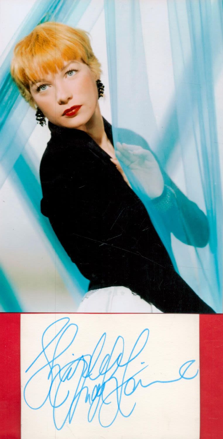 Lot 192: Shirley Maclaine Actress Card With Photo. All autographs...