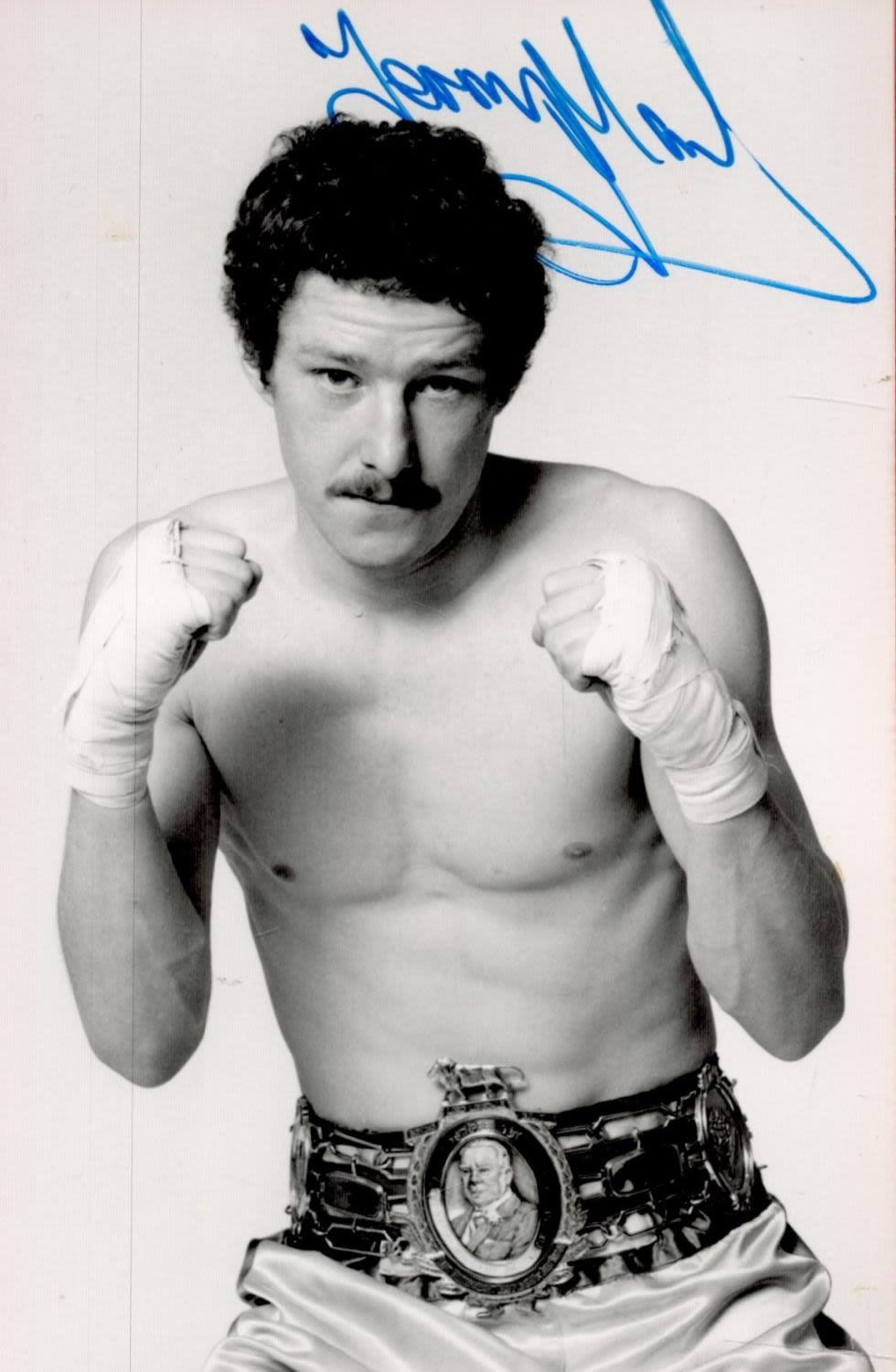 Lot 219: Terry Marsh Boxing Champion Signed Photo. All autographs...