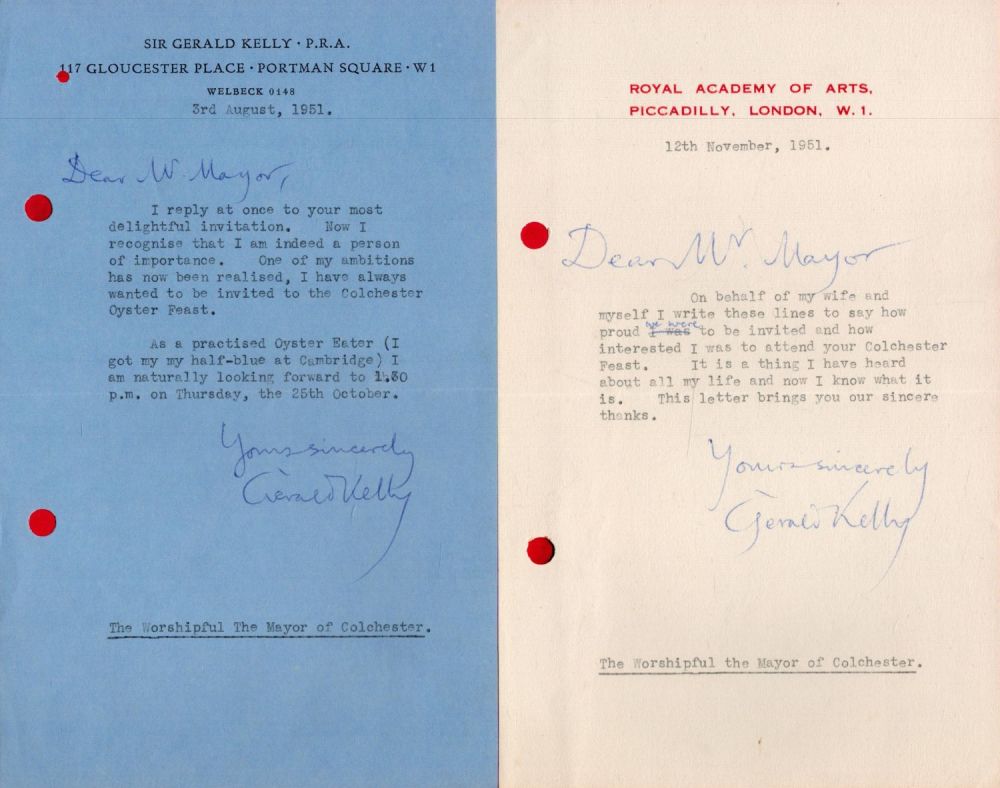 Lot 223: Collection of 2 TLS Signed by Sir Gerald...