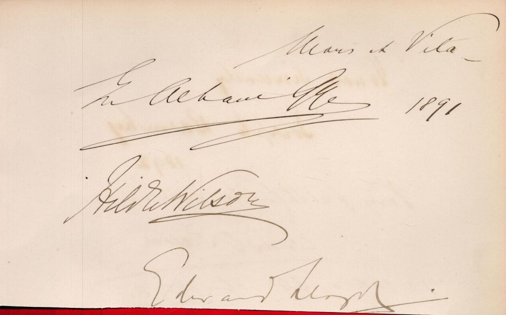 Lot 227: Emma Albani and Edward Lloyd Signed 8x5 inch...