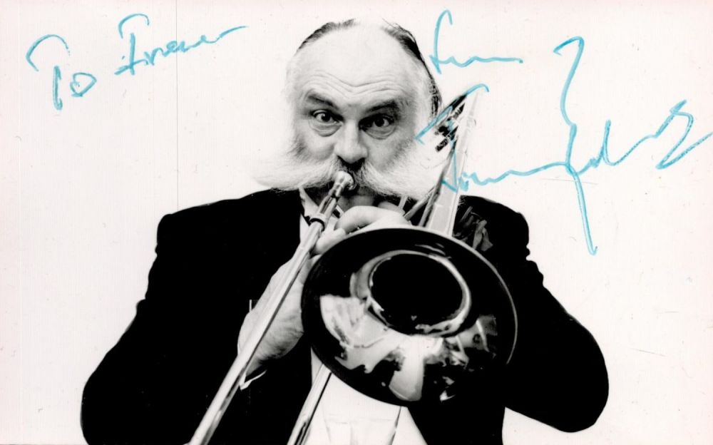 Lot 282: Jimmy Edwards signed 6x4 vintage black and white...
