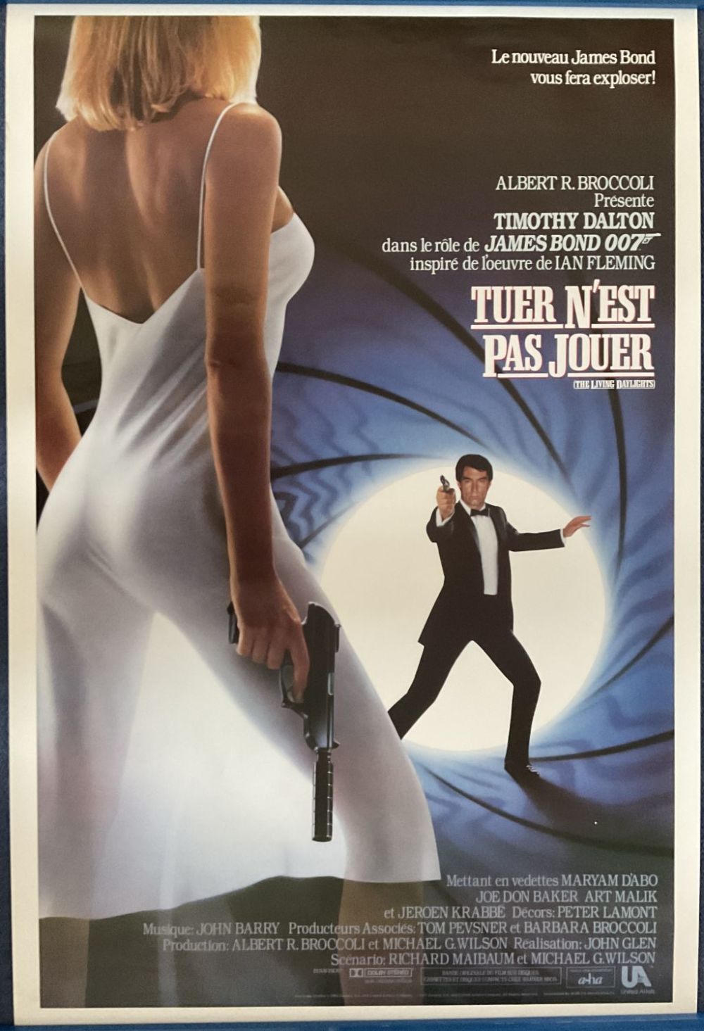 Lot 336: The Living Daylights Colour Movie Production Poster in...