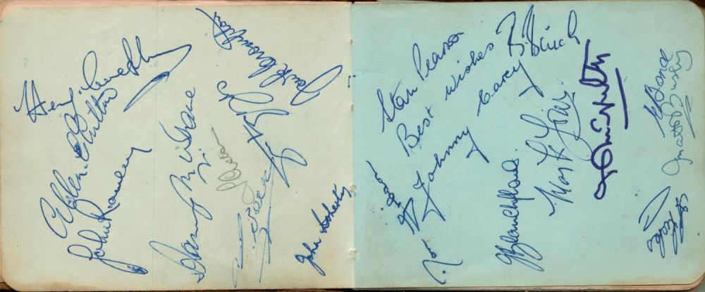 Lot 376: Superb Vintage Autograph Book Showing Autographs of Busby...